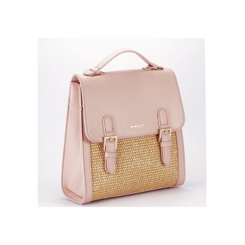 Rucsac roz deschis cu model impletit DHJ727-3 18 20091 - Roz