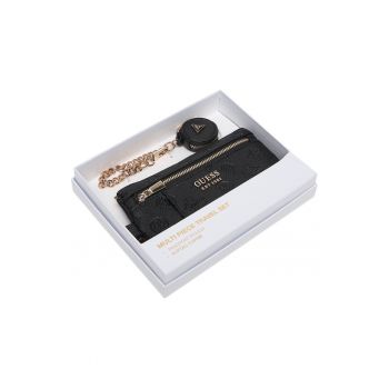 Set cadou femei -  piele ecologica - negru - One Size INTL