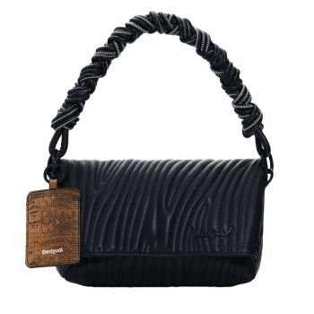 Small embosed bag black