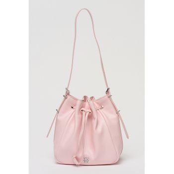 Geanta bucket de piele ecologica Neeko - Roz deschis