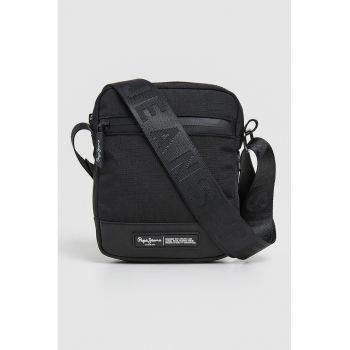 Geanta crossbody cu aplicatie logo Dustin Legend - Negru