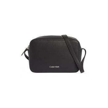 Geanta crossbody cu bareta ajustabila - Negru