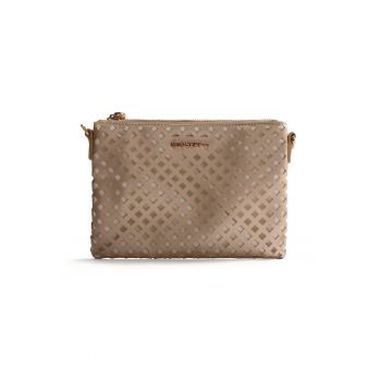 Geanta crossbody cu decupaje - Maro nisip