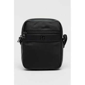 Geanta crossbody cu fermoar Quantic - Negru
