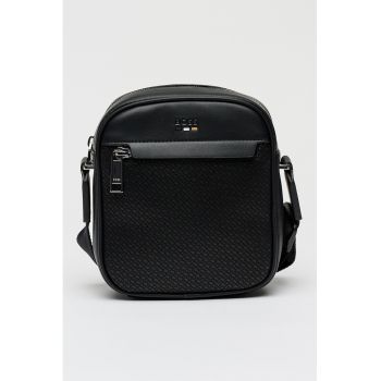 Geanta crossbody cu fermoar Ray - Negru stins