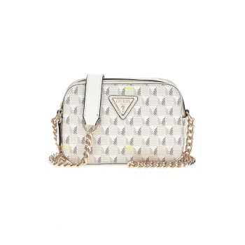 Geanta crossbody cu model Vikky II - Alb/Maro taupe