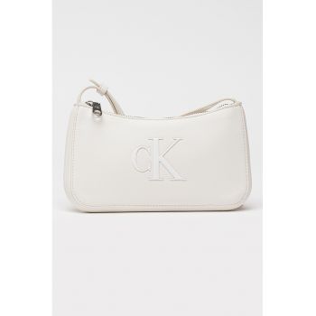 Geanta crossbody de piele ecologica Bold - Alb