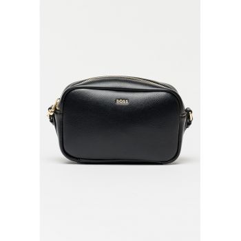Geanta crossbody de piele Sandy - Negru