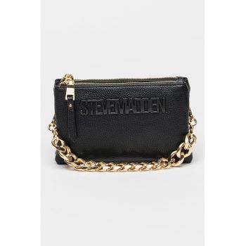 Geanta crossbody din piele ecologica cu logo Nicco - Negru stins