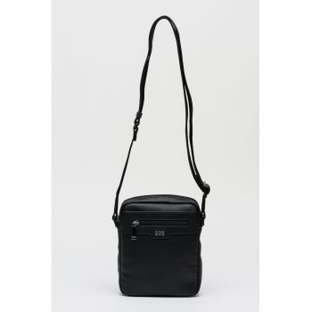Geanta crossbody din piele ecologica Lewys - Negru