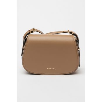 Geanta crossbody din piele Lydia - Maro deschis