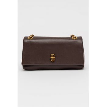 Geanta crossbody din piele The Dual - Maro