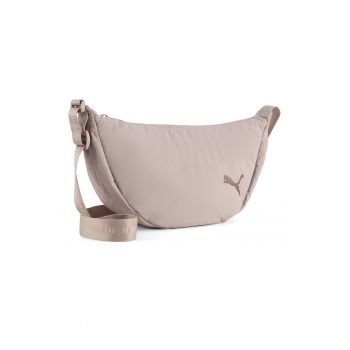 Geanta crossbody in forma de semiluna HER - Roz prafuit