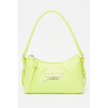 Geanta cu logo metalic si bareta - Verde lime
