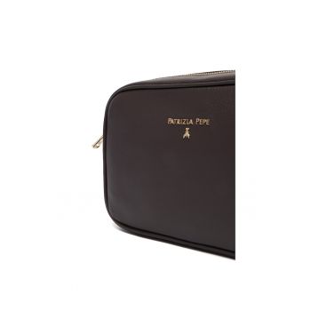 Geanta dama  model Deep Chocolate - din piele naturala - culoare ciocolata - dimensiuni nedefinite.