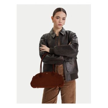 Geanta dama -  piele naturala - maro - One Size INTL