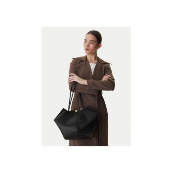 Geanta dama -  piele naturala - negru - One Size INTL
