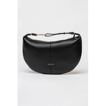 Geanta hobo uni cu bareta ajustabila - Negru stins