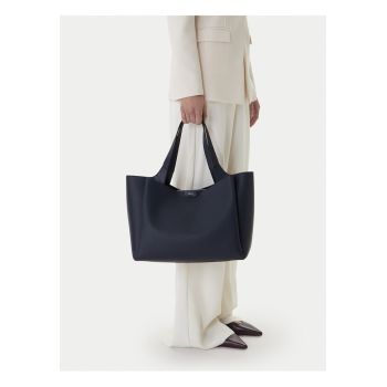 Geanta  piele ecologica - albastra - One Size INTL