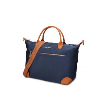 Geanta shopper din piele ecologica Elowen Prime - Albastru inchis