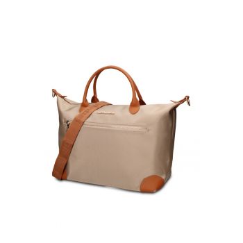 Geanta shopper din piele ecologica Elowen Prime - Bej