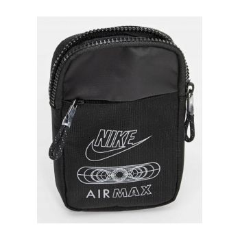 Geanta Sportiva -  Neagra - 0.5 l - Sintetica - Fermuar - Curea De Umar Reglabila - Pentru Barbati - Ideala Pentru Calatorie - Confortabil - Manopera De Inalta Calitate - Marime