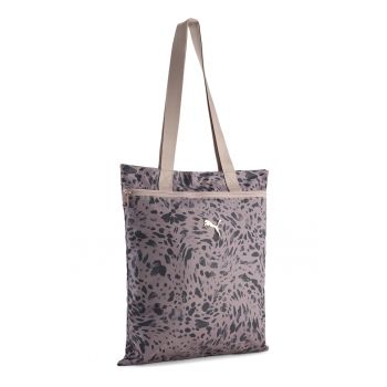 Geanta tote cu model POP - Roz prafuit - Gri antracit - Liliac prafuit