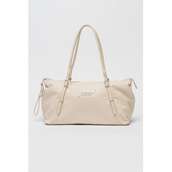 Geanta tote de piele ecologica Bolt - Crem