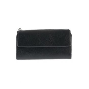 Portofel elegant negru cu design minimalist