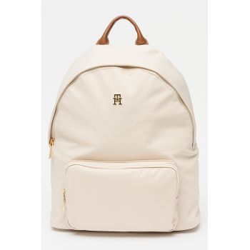 Rucsac cu logo Popette -10.7L - Maro/Crem