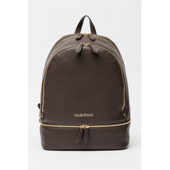 Rucsac de piele ecologica cu compartiment pentru laptop Brixton - Maro inchis
