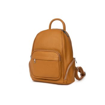 Rucsac din piele naturala Enzo - Coniac
