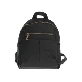 Rucsac modern negru cu compartimente practice