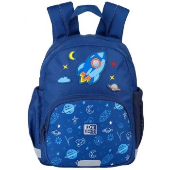 Rucsac Oxford, 31 x 23 x 12 cm, Model Space, Albastru