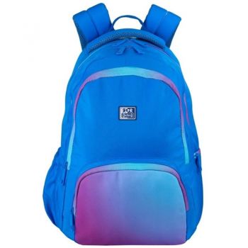 Rucsac Oxford Gradient, 3 Compartimente, 44 x 29 x 20 cm, Albastru/Mov