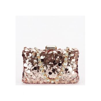 Geanta clutch champagne cu paiete BYH-896 05 20254 - Sampanie