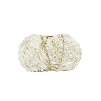 Geanta clutch ivory cu model 3D BMN-1241 06 20263 - Ivoire