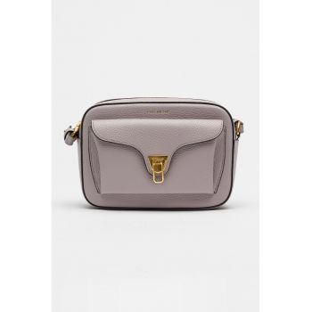 Geanta crossbody de piele Beat Soft - Lila