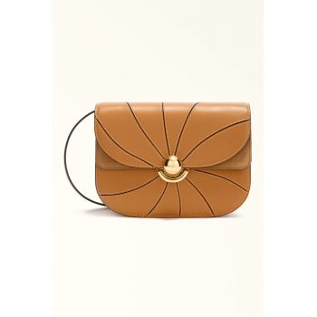 Geanta crossbody din piele Sfera S - Maro scortisoara