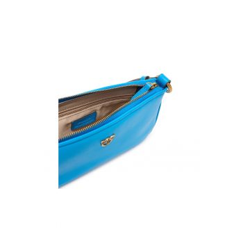 Geanta dama  Azzurro F32Q Half Moon Baguette M - piele naturala - roz