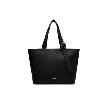 Geanta dama  neagra - model C-LSK-L-012-08 - din material textil.