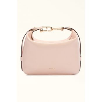 Geanta din piele cu barete detasabile Tonie - Roz pastel