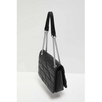 Geanta matlasata cu manere reglabile neagra ONE SIZE