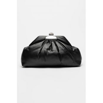 Geanta plic din piele The Glam - Negru