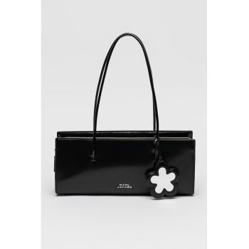 Geanta satchel din piele cu bareta de umar The Glam Mirror - Negru