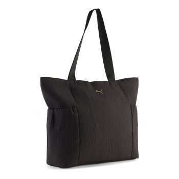 Geanta shopper cu logo UP - Negru