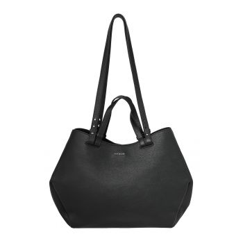 Geanta shopper din piele cu etui - Negru