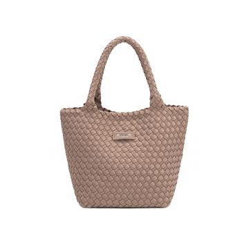 Geanta shopper tesuta Celeste - Maro camel