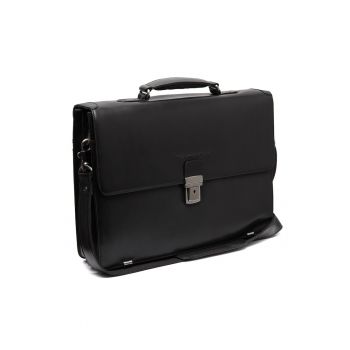 Geanta umar unisex piele naturala - 13.4 litri - Salvatore - - Negru