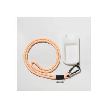 Husa protectie  portocalie - silicon - cu snur pentru igienizantul de maini